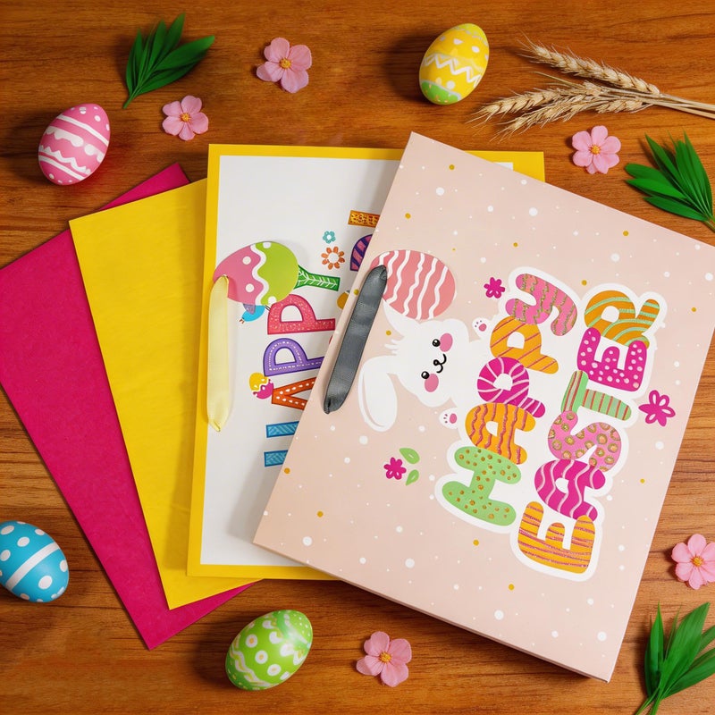 Bobobag 2 Pack 16" Large Easter Gift Bag with Tissue Paper for kids, Easter Egg Hunts - Image 5