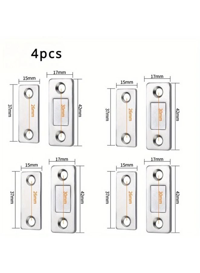 Jiayi Magnetic Catch 4pcs Cabinet Locks Easy Installation For Kitchen And Closet - Image 1