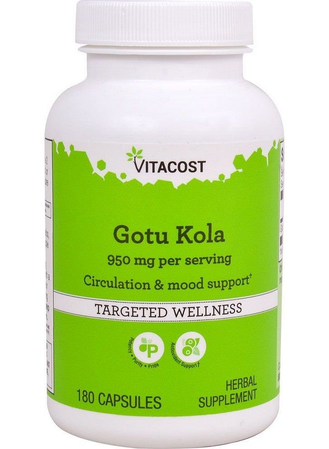 Vitacost Gotu Kola -- 950 mg per serving - 180 Capsules