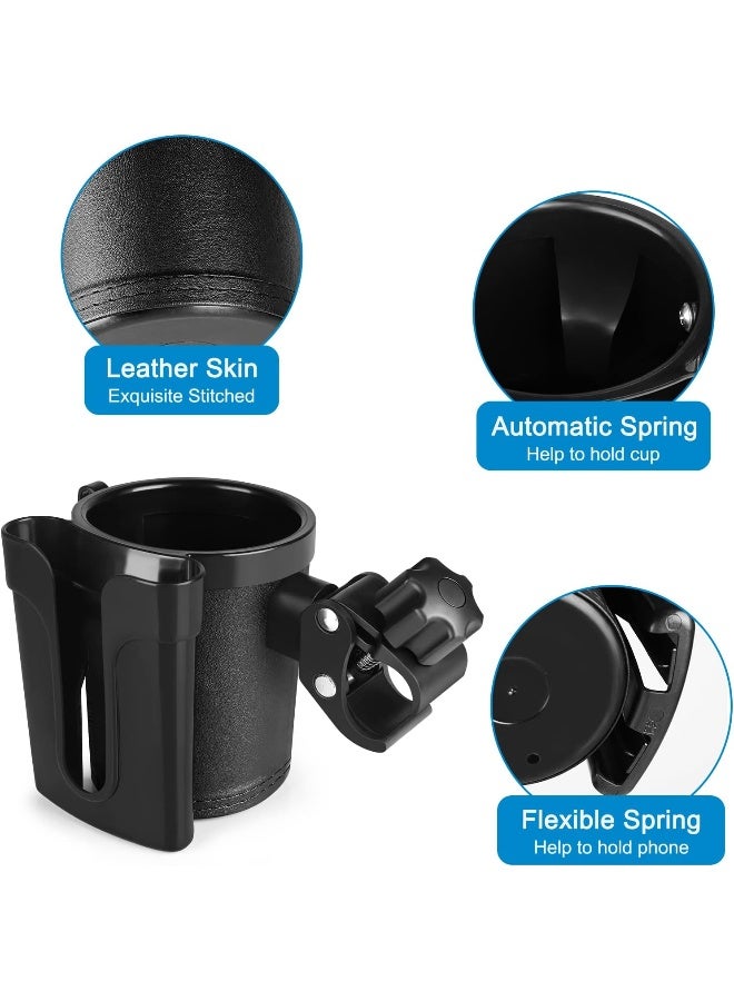 Accmor Stroller Cup Holder with Phone Keys Holder, 3-in-1 Universal Cup Holder - Image 5