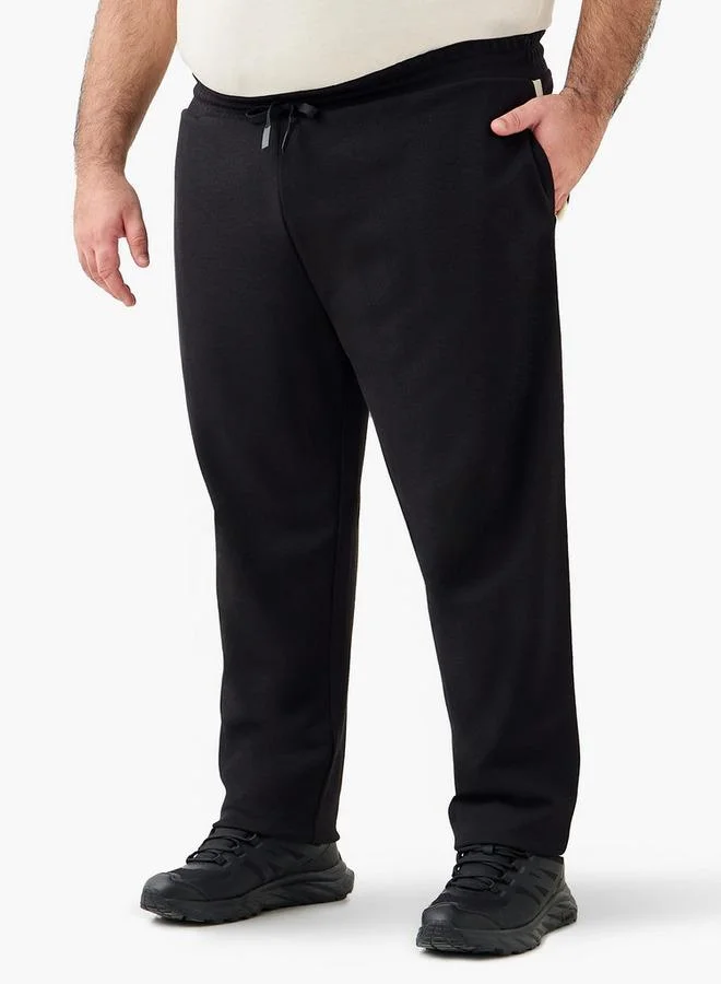 Men Regular Fit Joggers with Pockets