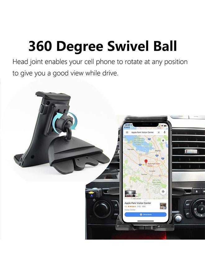 2 in 1 CD Slot Tablet Car Mount, Universal CD Player Car Phone Mount, Compatible with Samsung Galaxy/iPad Mini/iPad Air/iPad Pro/iPhone Xs Max/XS/XR/GPS (4"-10.5" Tablets & Cellphones)  - Image 4