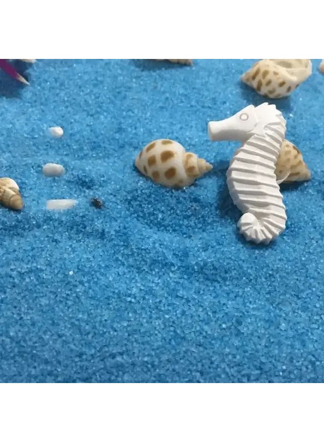 6Pcs Realistic Resin Aquarium Starfish Seahorse Sea Bass Fish Tank Decorations White Turquoise Marine Life Ornaments - Image 3