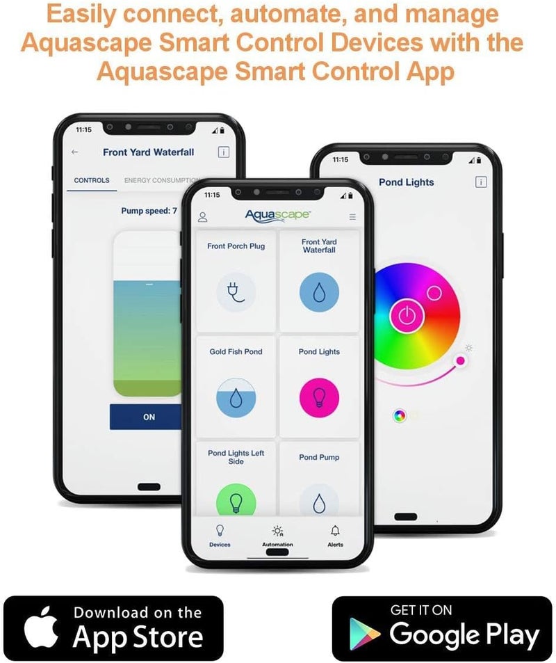 Aquascape Aquascape SLD 50009000 GPH Adjustable Flow Pond Pump Smart Device Controls  45037 Black  - Image 5