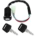 amavoler 4 Pin and 4 Wire Ignition Key Switch Fit for 50cc 70cc 90cc 110cc 125cc Quad ATV 4 Wheeler Go Kart Sunl Roketa Kazuma - Image 2