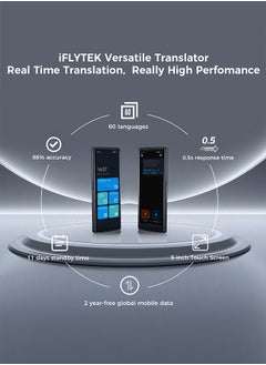 iFLYTEK جهاز الترجمة اللغوية المحمول لـ iflytek يدعم 60 لغة ، والترجمة الفورية والصور ، والترجمة الصوتية في اتجاهين ، وتوفير بيانات متنقلة مجانية للأعمال والدراسة والسفر  - Image 2