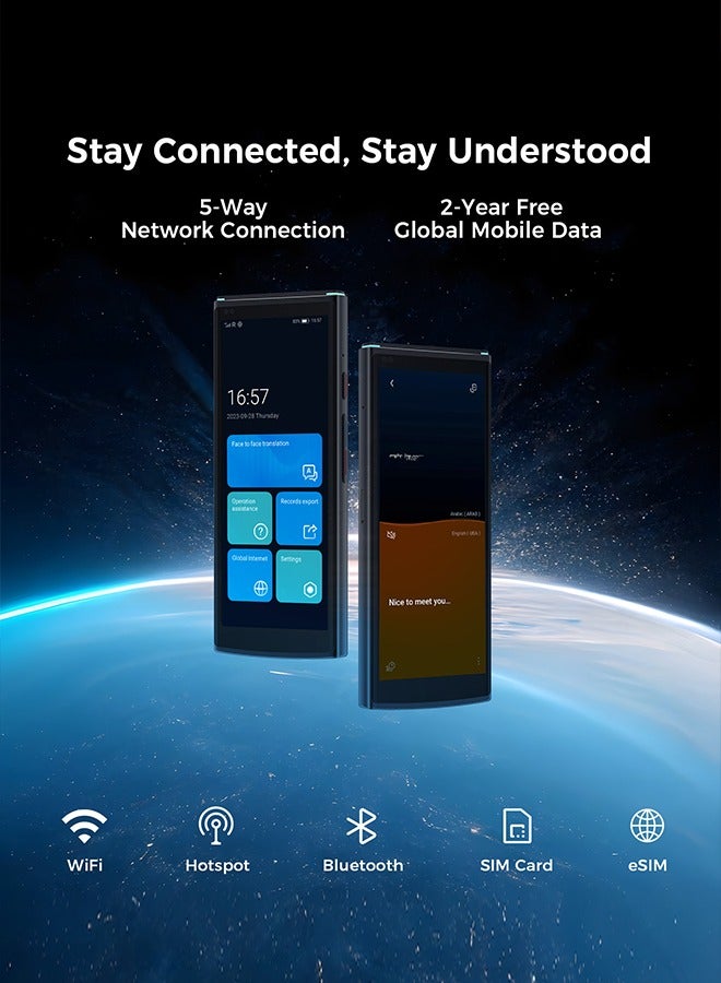 iFLYTEK جهاز الترجمة اللغوية المحمول لـ iFLYTEK يدعم 60 لغة ، والترجمة الفورية والصور ، والترجمة الصوتية في اتجاهين ، وتوفير بيانات متنقلة مجانية للأعمال والدراسة والسفر - Image 5