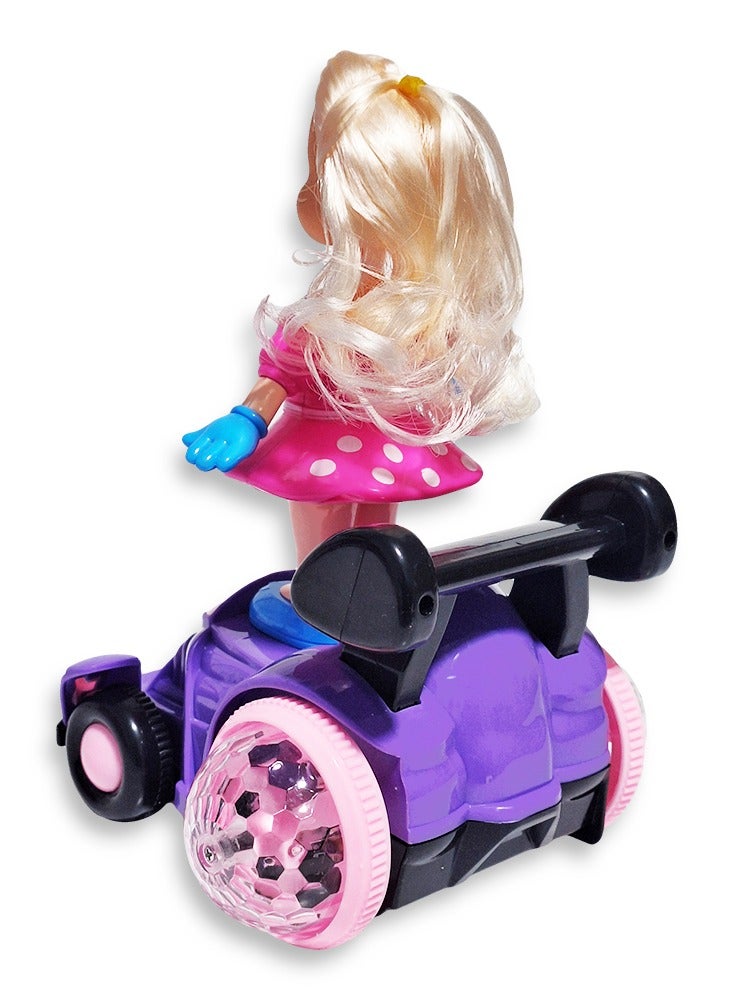 Musical Toys 360 Degree Rotating Dancing Doll Girl Operated Flashing Lights with Music Sound Toy - Image 5