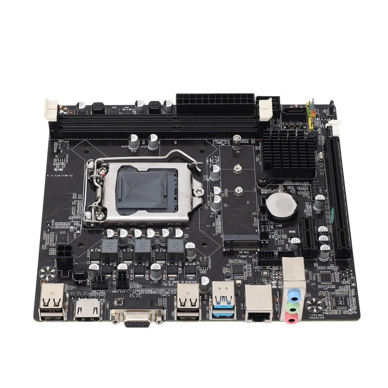 فوكس كون B75 MS LGA 1155 لوحة أم للكمبيوتر - ذاكرة DDR3 واجهة USB 3.0 NVME M.2 لوحة أم لـ Pentium Celeron Core i3 i5 - Image 4
