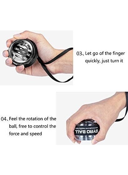 Gyro Multilight Powerball Wrist Exercise Ball with Autostart Bag  - Image 4