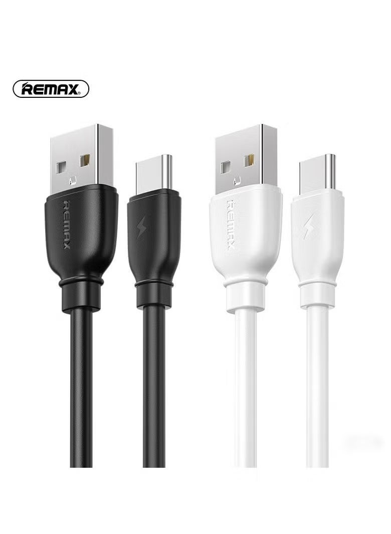 REMAX Type C Data Cable 1m A to USB C Data Cable High Quality Data Cable for Samsung Galaxy MacBook Pro Huawei MateBook Pro iPad Mini 6 Black - Image 2