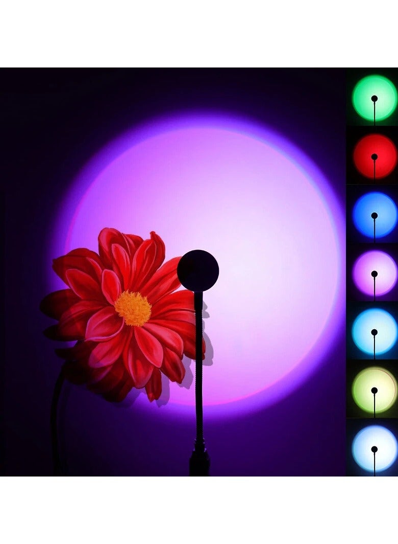 Sunset Lamp - Enjoy the magic of this portable, 360-degree rotatable sunset lamp that illuminates your space for photography, vlogging, and events. - Image 1