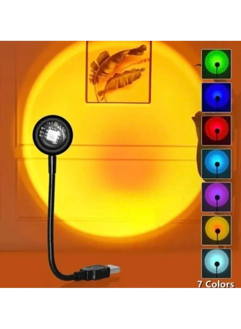 Sunset Lamp - Enjoy the magic of this portable, 360-degree rotatable sunset lamp that illuminates your space for photography, vlogging, and events. - Image 2