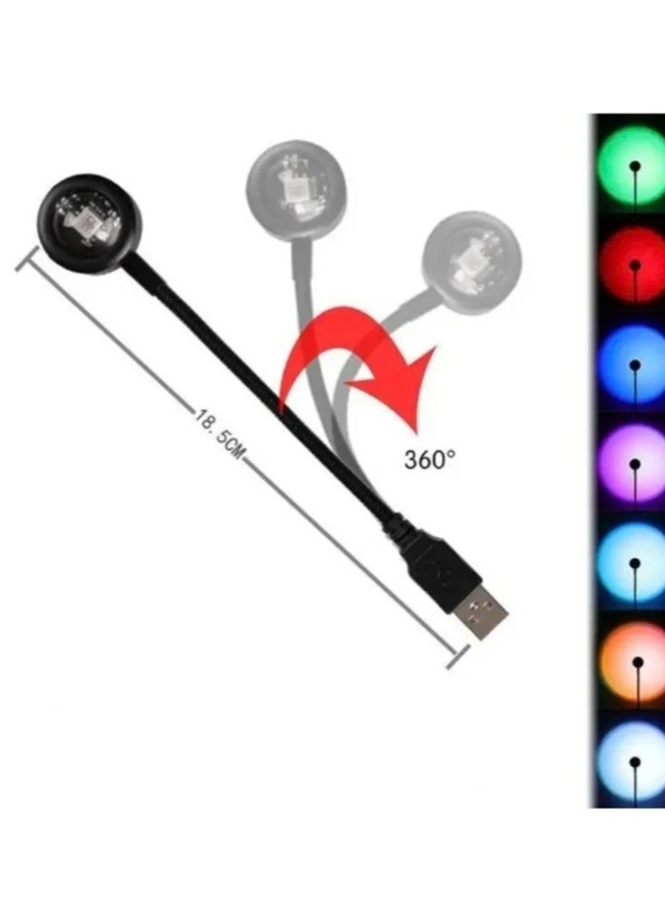 Sunset Lamp - Enjoy the magic of this portable, 360-degree rotatable sunset lamp that illuminates your space for photography, vlogging, and events. - Image 3