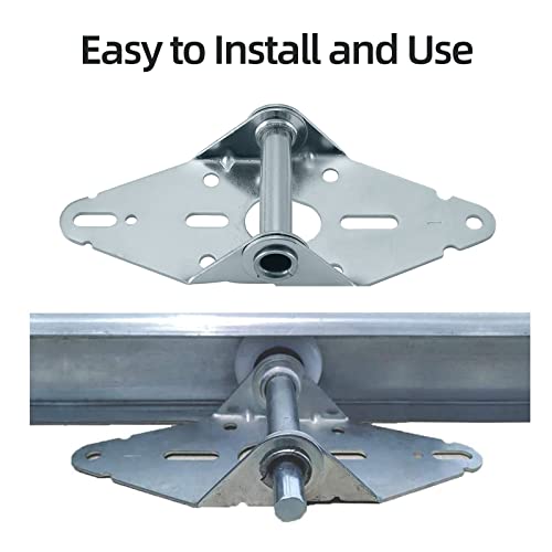 HOME MASTER HARDWARE 4 Pack Garage Door Hinge Heavy Duty 14 Gauge Steel #1 with Galvanized Finish - Residential/Light Commercial Garage Door Replacement - Image 3
