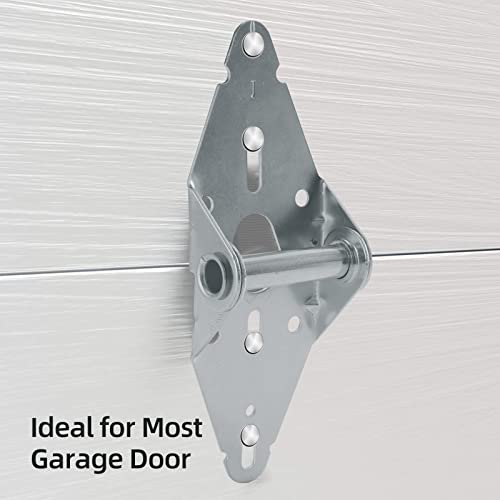HOME MASTER HARDWARE 4 Pack Garage Door Hinge Heavy Duty 14 Gauge Steel #1 with Galvanized Finish - Residential/Light Commercial Garage Door Replacement - Image 5