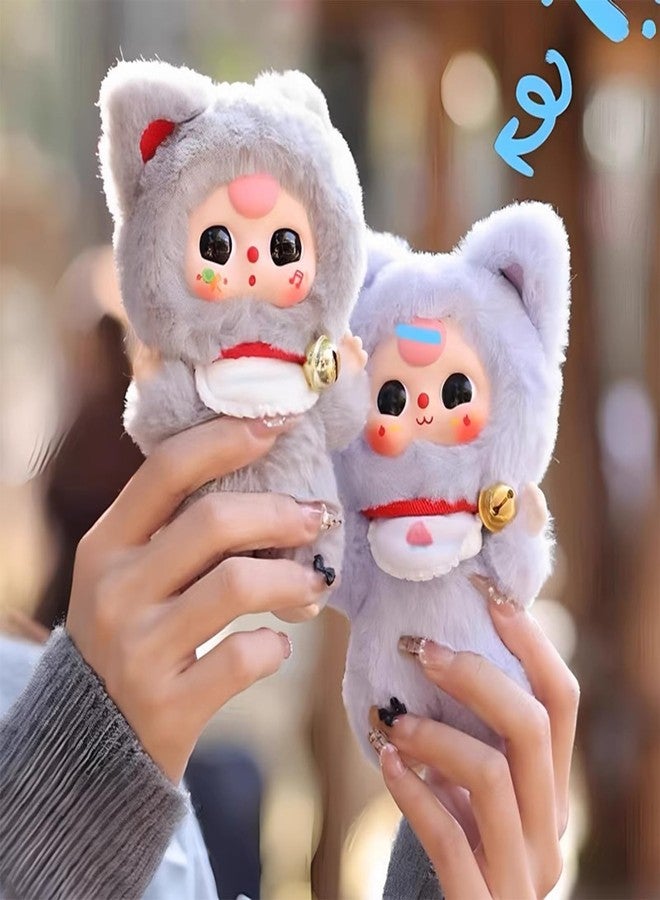 Meokro Baby Three Billionaire Lucky Cat Series Box Toys, Cat Theme Mystery Box Plush Doll Stuffed Toys Bag Pendant Charm Birthday Gift, Random 1PC - Image 2