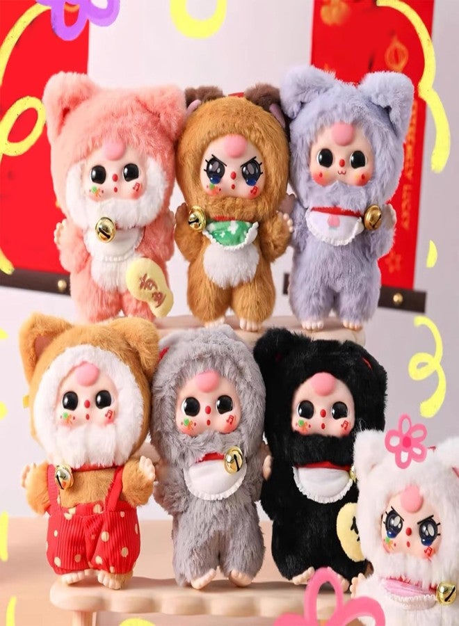 Meokro Baby Three Billionaire Lucky Cat Series Box Toys, Cat Theme Mystery Box Plush Doll Stuffed Toys Bag Pendant Charm Birthday Gift, Random 1PC - Image 1