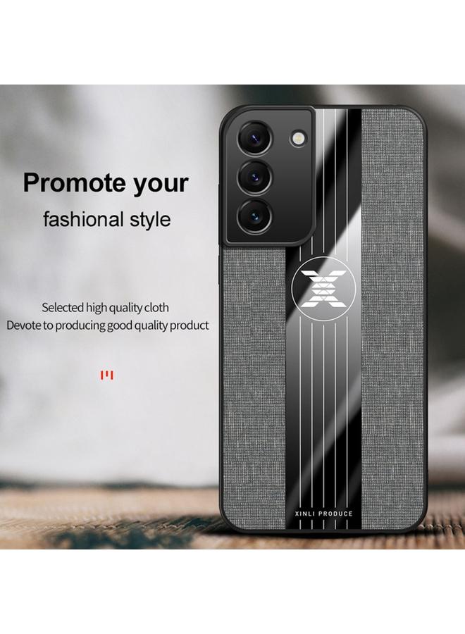 شين لي تونج جراب لهاتف Samsung Galaxy S22 5G، جراب هاتف TPU مقاوم للصدمات بخياطة قماشية - Image 3