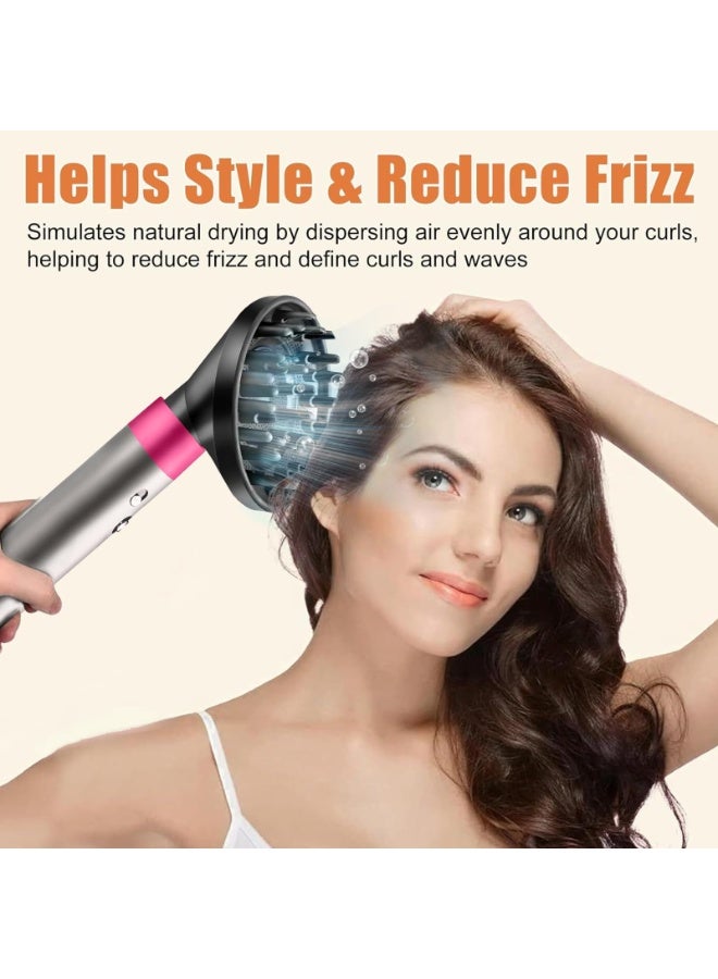 KISSUN Upgraded Diffuser Attachment for Dyson Airwrap HS01/ HS05/ HS08 - Converts to Hair Dryer, Fast Drying Wave & Curly & Thick, Heat Resistant Nylon Fiber Nozzle Attachments, Dark Gray - Image 2