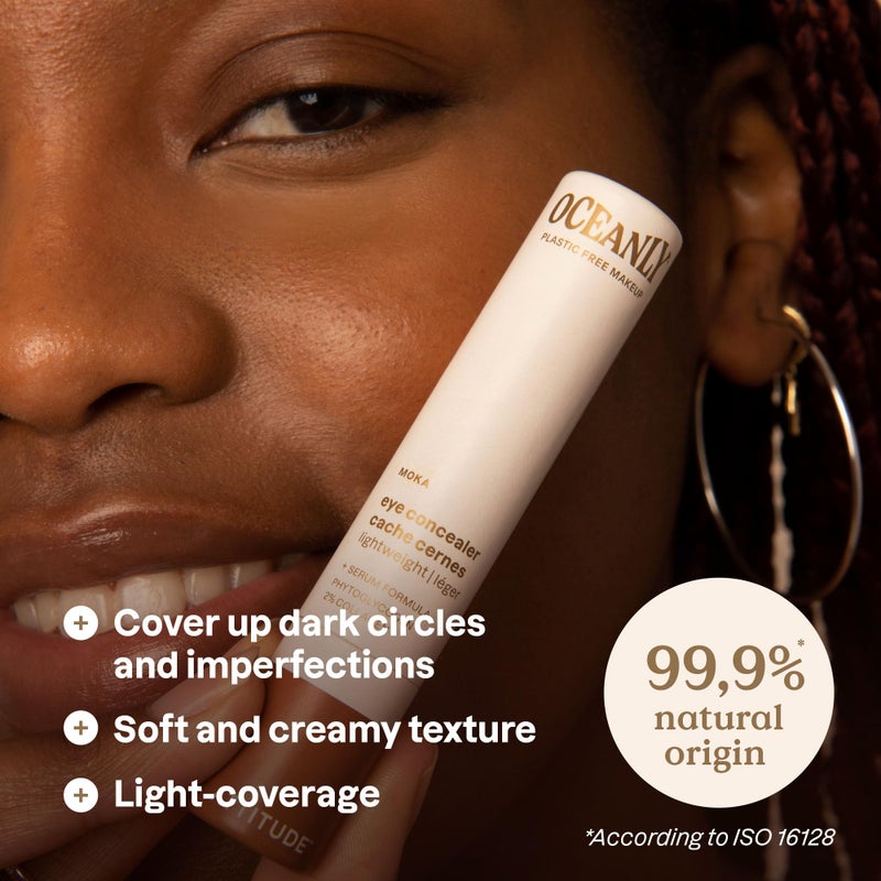 ATTITUDE Oceanly Light Coverage Under Eye Concealer Stick, Titanium Dioxide-Free, EWG Verified, Plastic-Free, Vegan & Cruelty-free Makeup, Moka, 0.2 Ounces - Image 2
