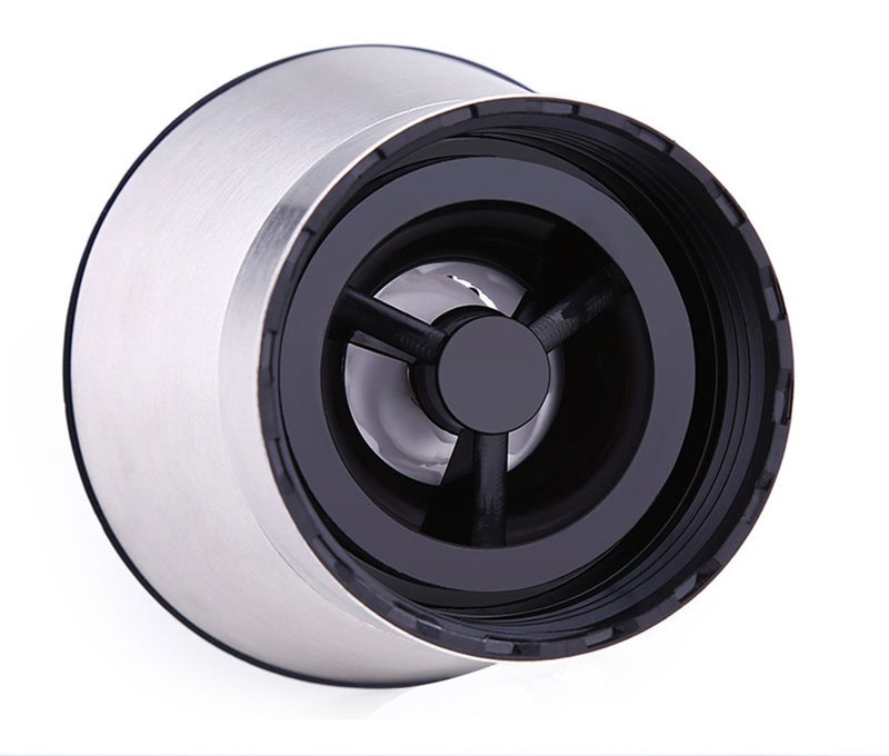 BlueSnail Stainless Steel Manual Grips Glass Salt Pepper Grinder Seasoning Bottle (5.1", Silver) - Image 5