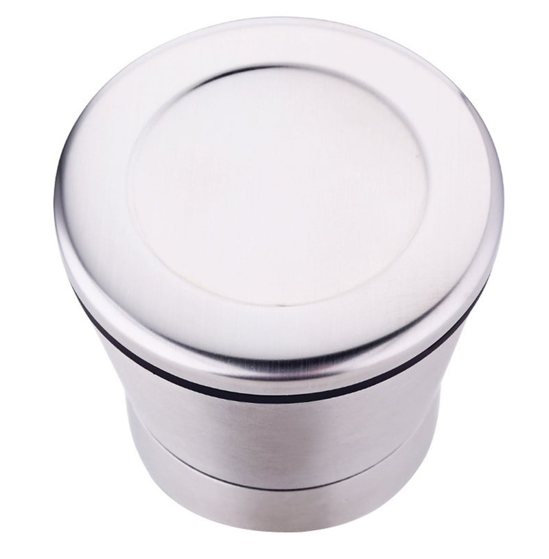 BlueSnail Stainless Steel Manual Grips Glass Salt Pepper Grinder Seasoning Bottle (5.1", Silver) - Image 3
