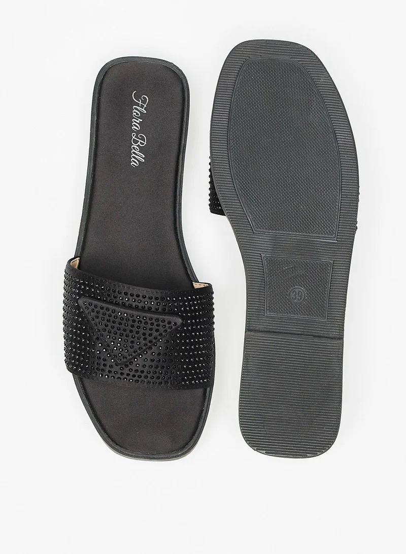 فلورا بيلا Embellished Slip On Sandals