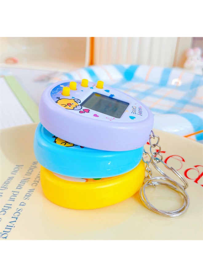 Electronic Pet Game Machine Virtual Feeding Elf Handheld Boys And Girls Educational Toy Pendant Gift-Color:Love Pet Machine [transparent Powder]  - Image 4