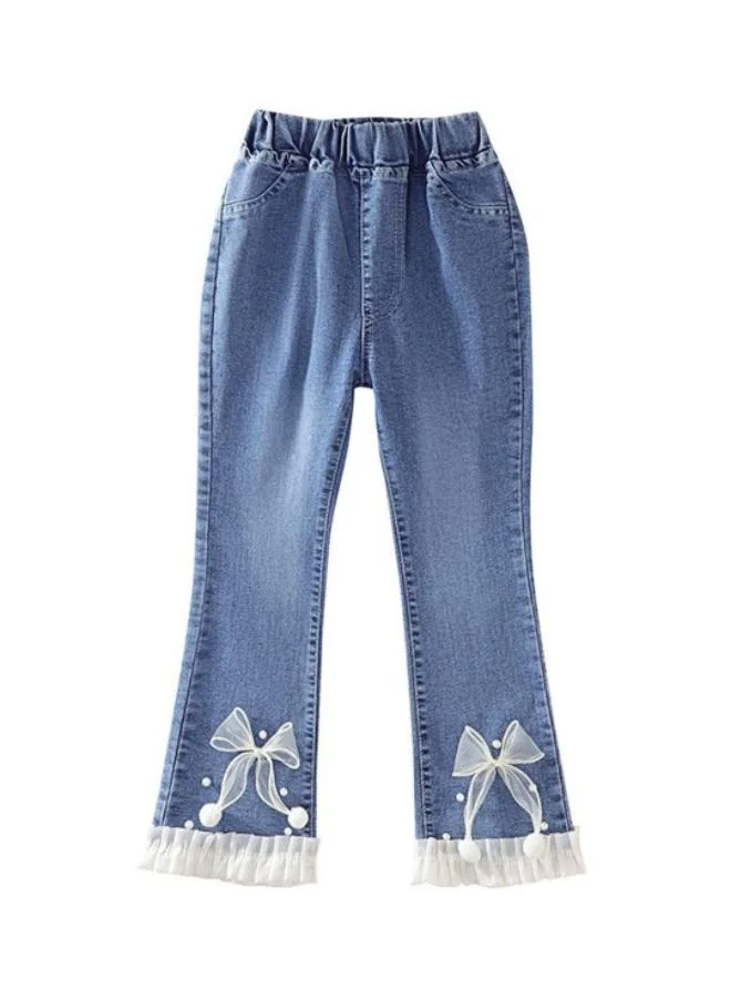 يونيكي Blue Straight High Rise Solid jeans