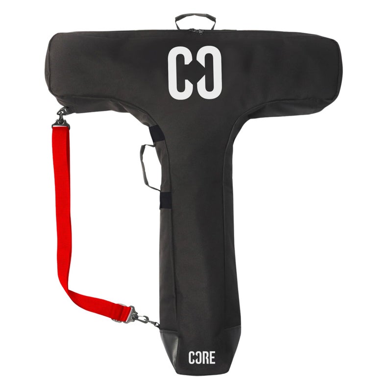 Core Core Stunt Scooter Travel Bag - Suitcase/Carry Luggage for Kids & Complete Stunt Scooters, Lightweight Carry on Soft Shell Bag for Travelling Scooter Waterproof Heavy Duty Sports Luggage - Black/Red - Image 1