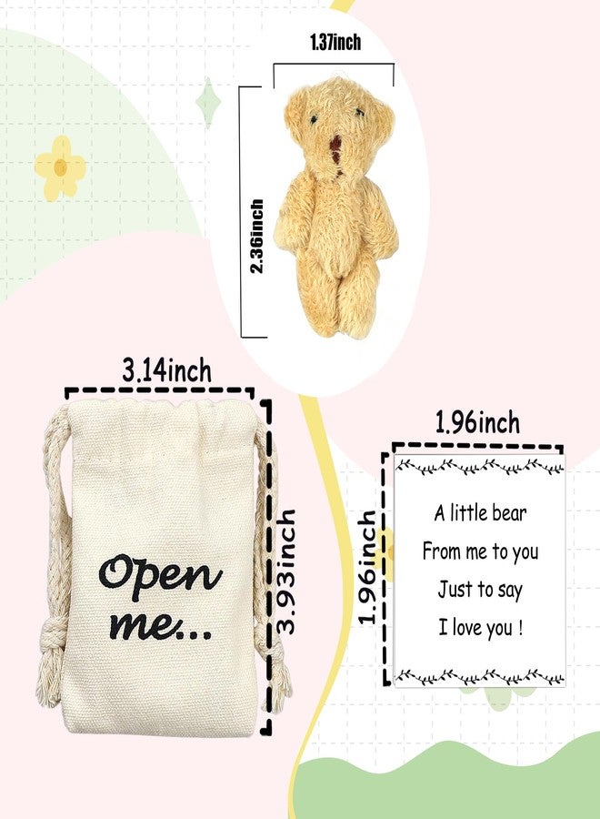 LUOKIFUR Pocket Bear Hug Positivity Gift Long Distance Couple Memorial Gift for Him/Her (Bear) - Image 3