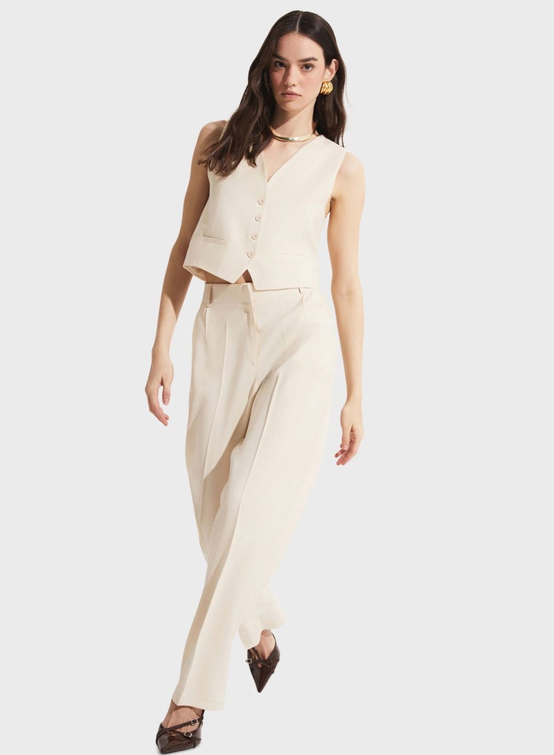 جون طقم سترة وبنطلون بخصر مرتفع - Image 5