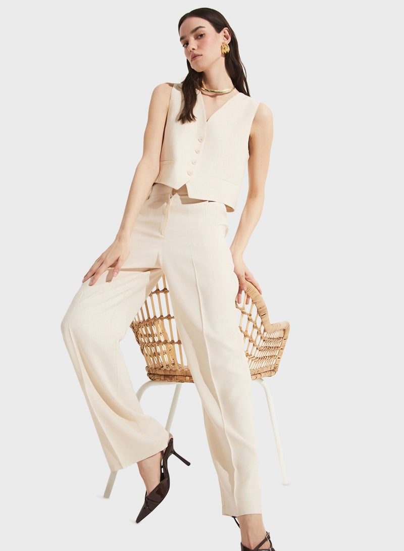 جون طقم سترة وبنطلون بخصر مرتفع - Image 3