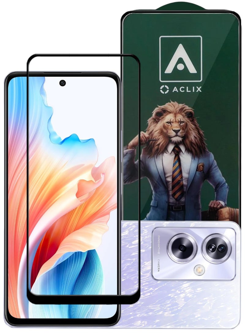ACLIX Antistatic ESD Dustproof Premium Quality High Definition Tempered Glass Screen Protector Designed For Oppo A79 - Image 1