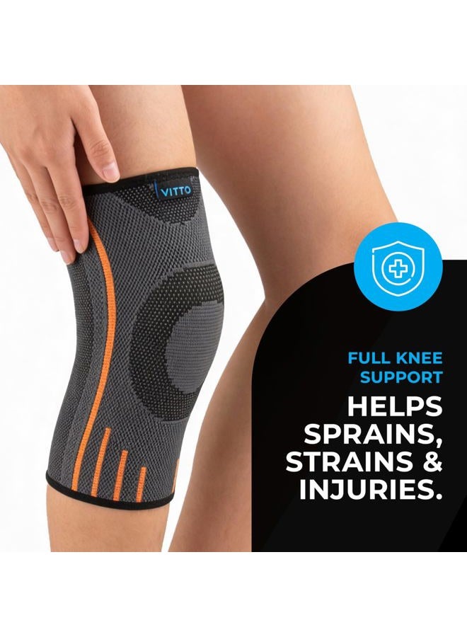 VITTO Kids Knee Brace - Osgood Schlatter Knee Brace Youth, Compression Sleeve for Boys and Girls from 4-14 years old (L) - Image 3