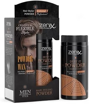 Zenix Hair Styling Powder Wax Natural Strong Hold and Matte Look 20 g - Image 1