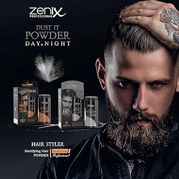 Zenix Hair Styling Powder Wax Natural Strong Hold and Matte Look 20 g - Image 2