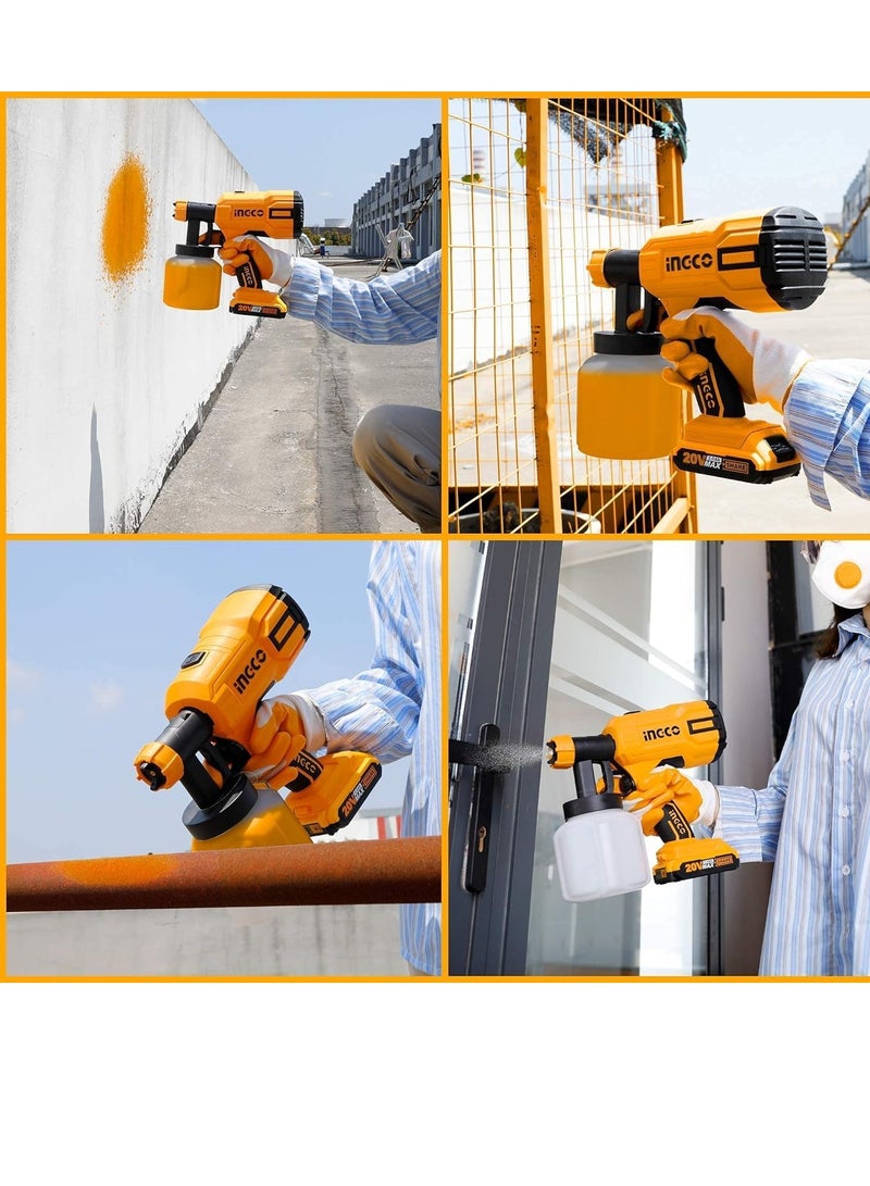 INGCO INGCO Cordless Spray Gun 20V - CSGLI20406 - Image 4