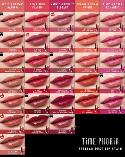 TIMEPHORIA Stellar Dust Lip Stain 004 Mauvion, Transfer-Proof & Smudge-Proof Lip Gloss, Mauvish Pink Tinted Glossy Finish, High-Pigment Vibrant, Hydrating Lightweight Long-Lasting Lip Makeup for Women - Image 4
