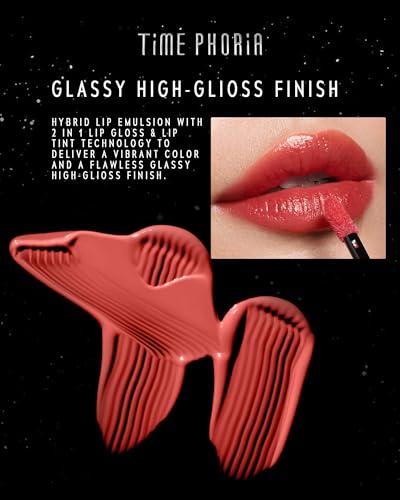TIMEPHORIA Stellar Dust Lip Stain 004 Mauvion, Transfer-Proof & Smudge-Proof Lip Gloss, Mauvish Pink Tinted Glossy Finish, High-Pigment Vibrant, Hydrating Lightweight Long-Lasting Lip Makeup for Women - Image 5