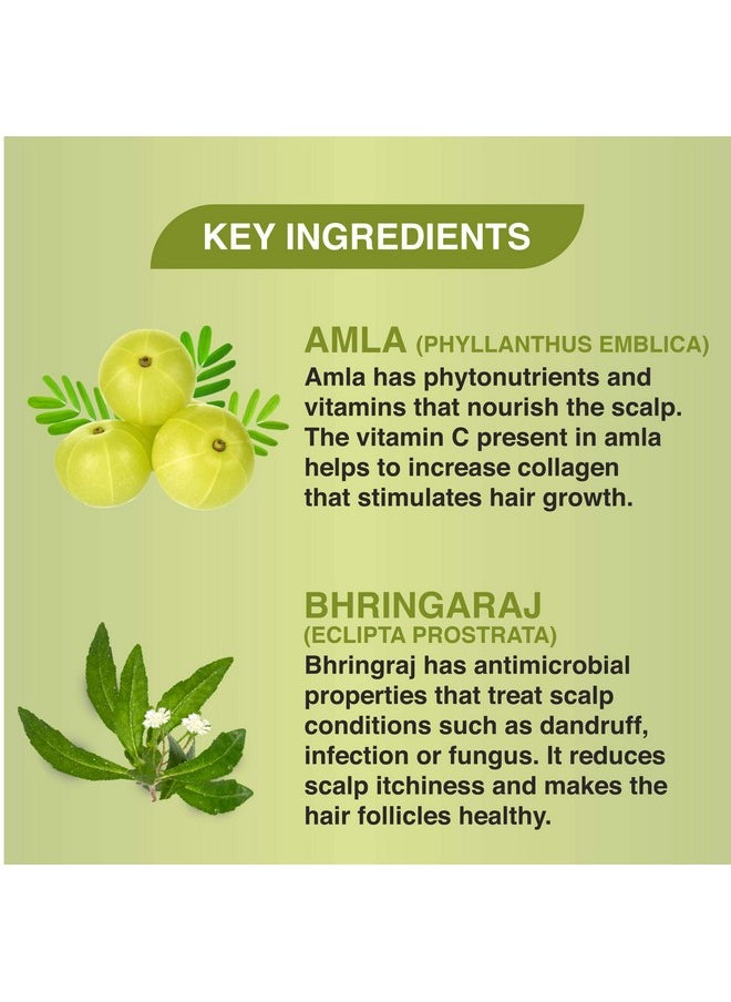 khadi veda - Shampoo Amla Bhringraj For Dry Hair 200 Ml - Pack Of 2. - Image 1
