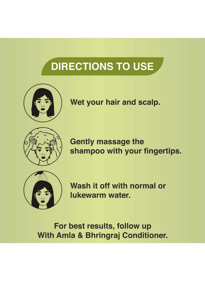 khadi veda - Shampoo Amla Bhringraj For Dry Hair 200 Ml - Pack Of 2. - Image 1