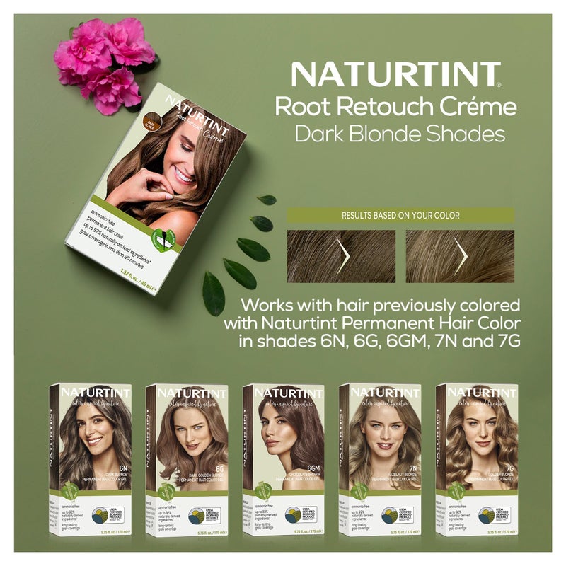 Naturtint Dark Blonde Root Retouch CrÃ¨me Permanent Hair Color - Ammonia Free, Conceal Grays, No Artificial Scent, 1.52 Fl Oz - Image 3