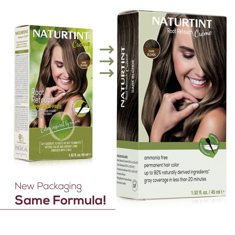 Naturtint Dark Blonde Root Retouch CrÃ¨me Permanent Hair Color - Ammonia Free, Conceal Grays, No Artificial Scent, 1.52 Fl Oz - Image 2
