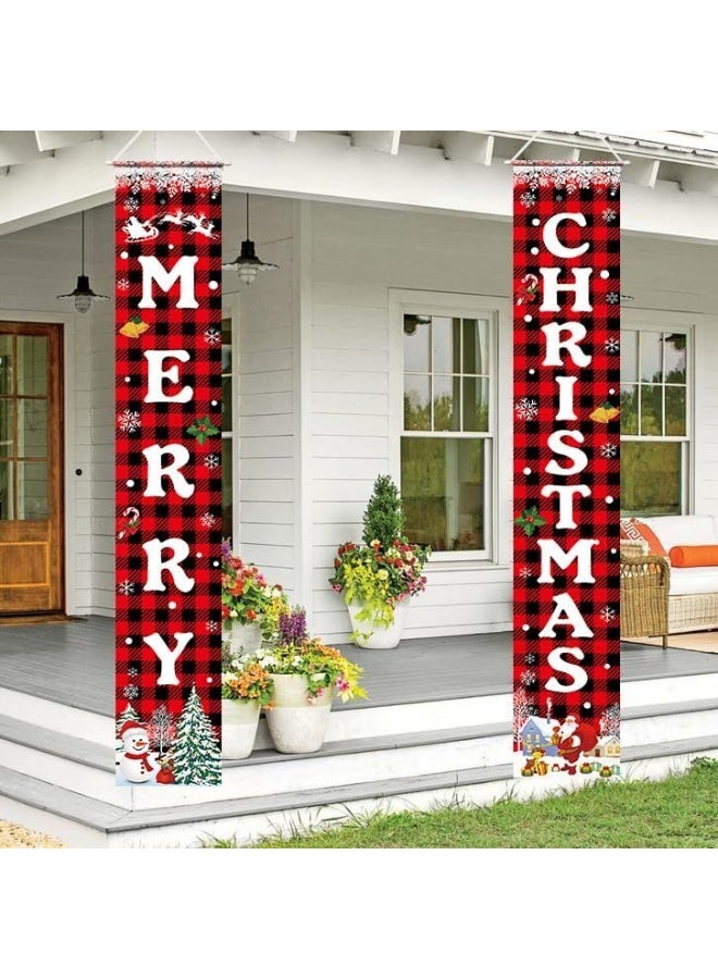 ديكور عيد الميلاد عيد الميلاد فرحة عيد الميلاد لافتة عيد الميلاد غلق الباب ترحيب لافتة حائط منزل حفلات ديكور عيد الميلاد في الداخل والخارج - Image 1