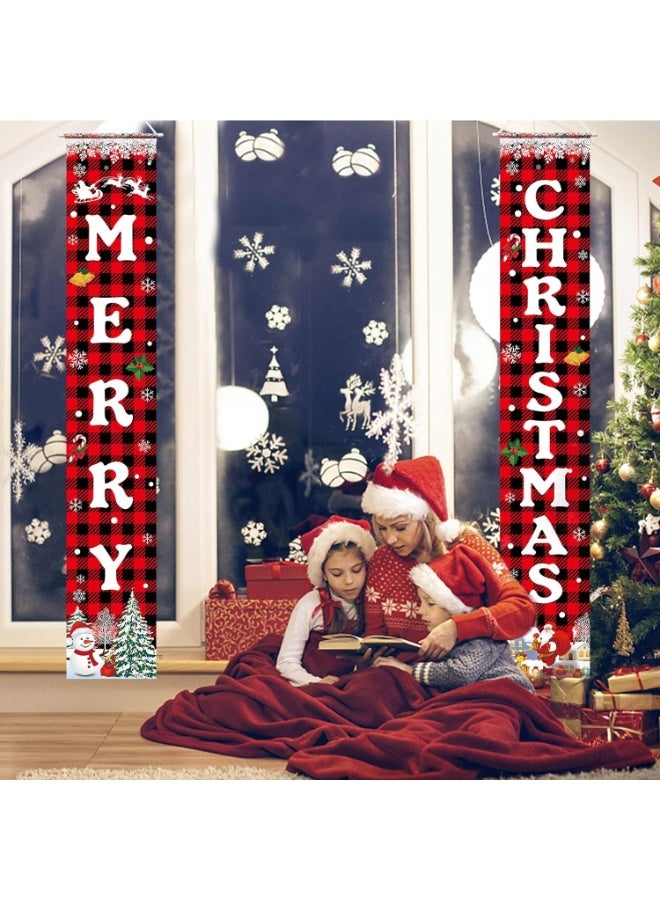 ديكور عيد الميلاد عيد الميلاد فرحة عيد الميلاد لافتة عيد الميلاد غلق الباب ترحيب لافتة حائط منزل حفلات ديكور عيد الميلاد في الداخل والخارج - Image 4