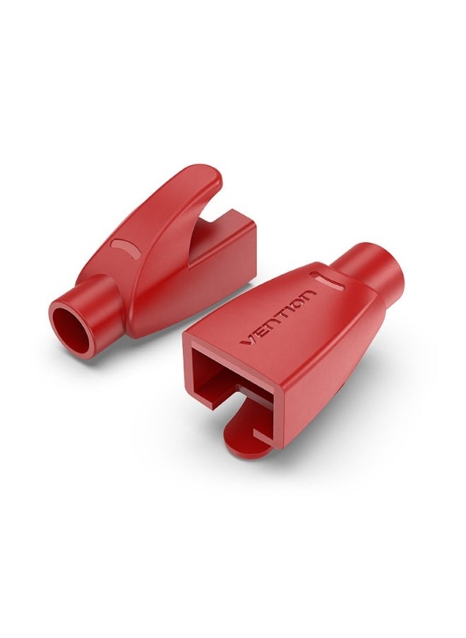 فينشن حذاء تخفيف الضغط VENTION RJ45 من مادة PVC باللون الأحمر، عبوة من 50 قطعة، رقم الموديل IODR0-50  - Image 1