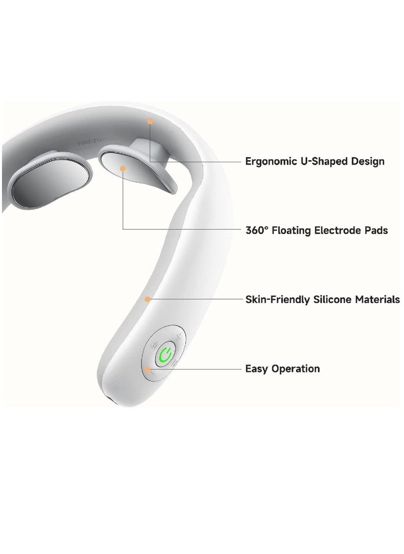 Arabest Intelligent Neck Massager With 5 Modes 16 Levels, Remote Controller, Portable Cordless Neck Massage Relax For Men Women  - Image 4