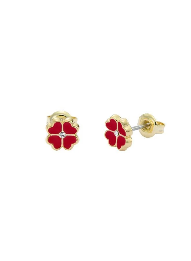 تيد بيكر Freya Enamel Flower Stud Earrings